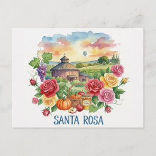 Santa Rosa California Reise Postkarte