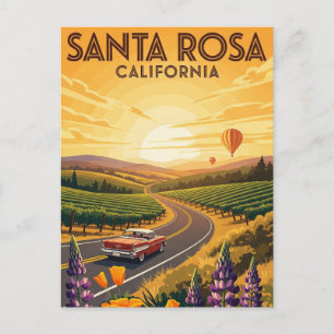 Santa Rosa California Travel Postkarte
