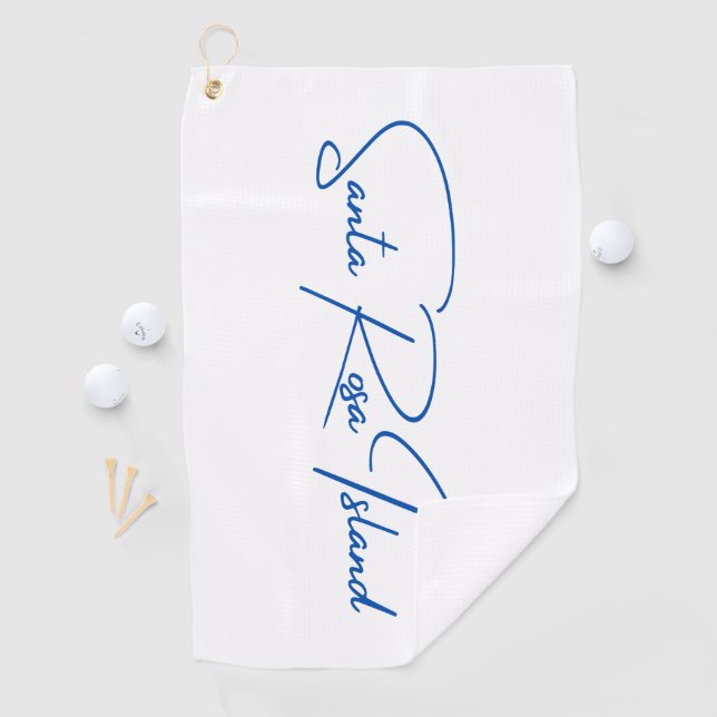 Santa Rosa Island Golf Handtuch Blue Logo (Insitu)