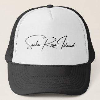 Santa Rosa Island Hat Black Logo Truckerkappe