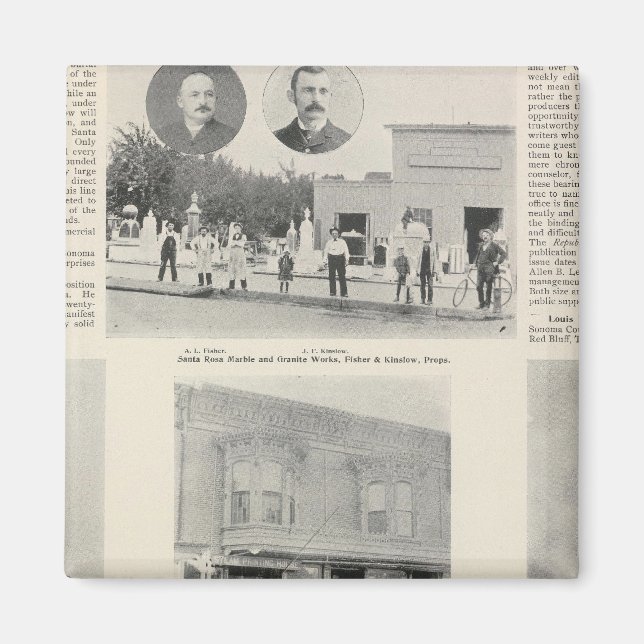 Santa Rosa, Kalifornien 2 Magnet (Vorne)