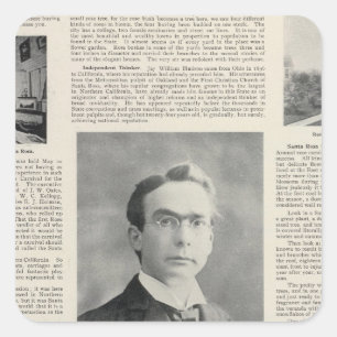 Santa Rosa, Kalifornien 3 Quadratischer Aufkleber