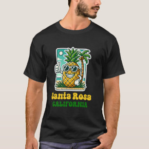Santa Rosa Kalifornien CA Süße Strand Ananas Daume T-Shirt