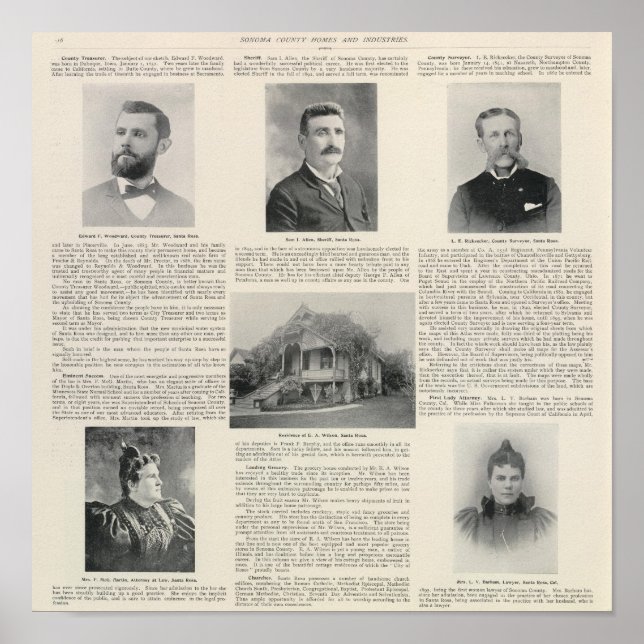 Santa Rosa, Kalifornien Poster (Vorne)