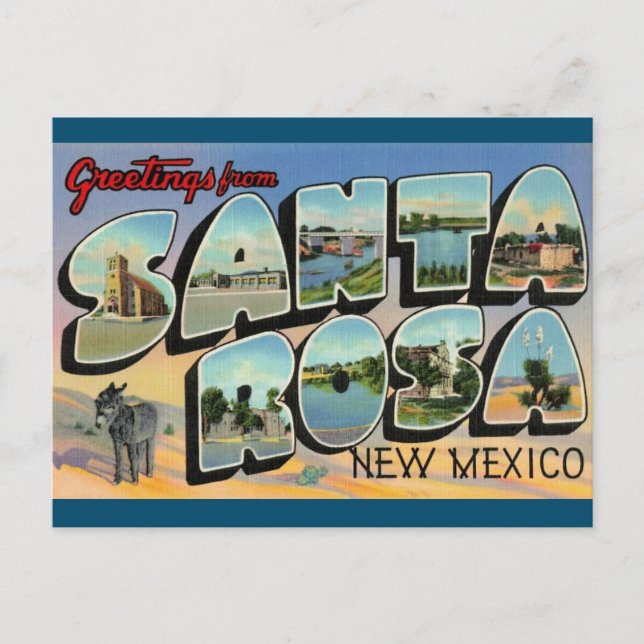 Santa Rosa New Mexico Postcard Postkarte (Vorderseite)