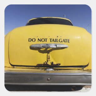 Santa Rosa, New Mexiko, Vereinigte Staaten. Altes Quadratischer Aufkleber