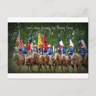 Santa Rosa Palomino Club Vernon, Texas Postkarte