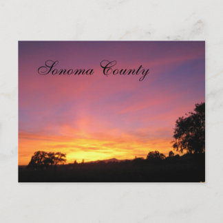 Santa Rosa Sunset Postkarte