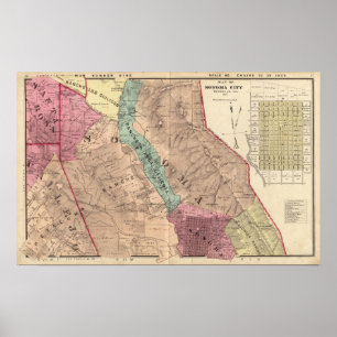 Santa Rosa, Vallejo und Sonoma-Gemeinden Poster