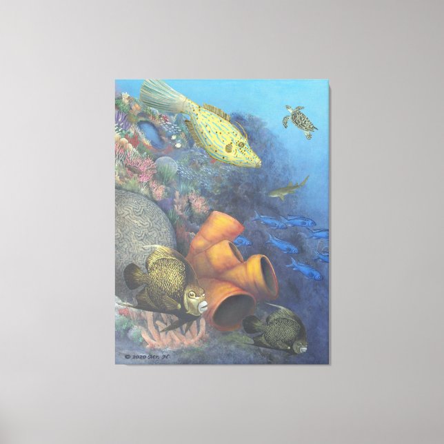 Santa Rosa Wall 2 Kunstgewerbelte Canvas Print Leinwanddruck (Vorderseite)