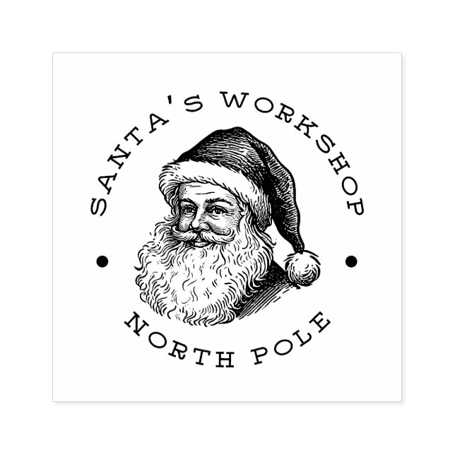 Santa Rücksendeadresse Gummistempel (Prägung)