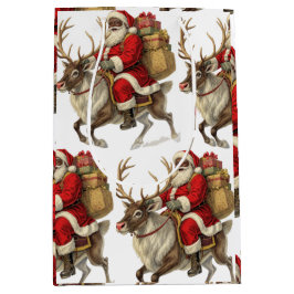 Santa Rücksendeetikett Mittlere Geschenktüte