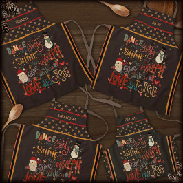 Santa Rudolph Frosty Jesus Custom Inspivity Schürze