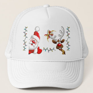 Santa & Rudolph Truckerkappe