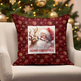 Santa Rudolph Weihnachtspillow Kuscheliges Klassis Kissen