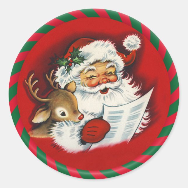Santa & Rudy Vintag Stickers (Vorderseite)