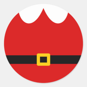 Santa Runder Aufkleber