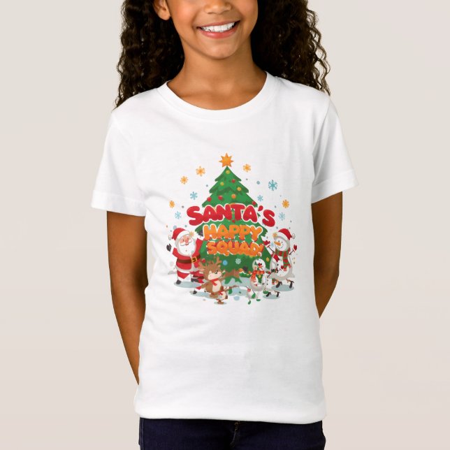Santa’s Christmas T-Shirt for Kids & Family (Vorderseite)