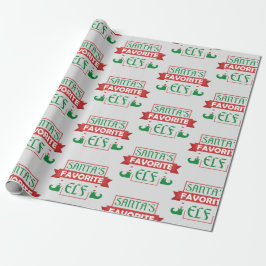 Santa’s Favorite Elf Geschenkpapier