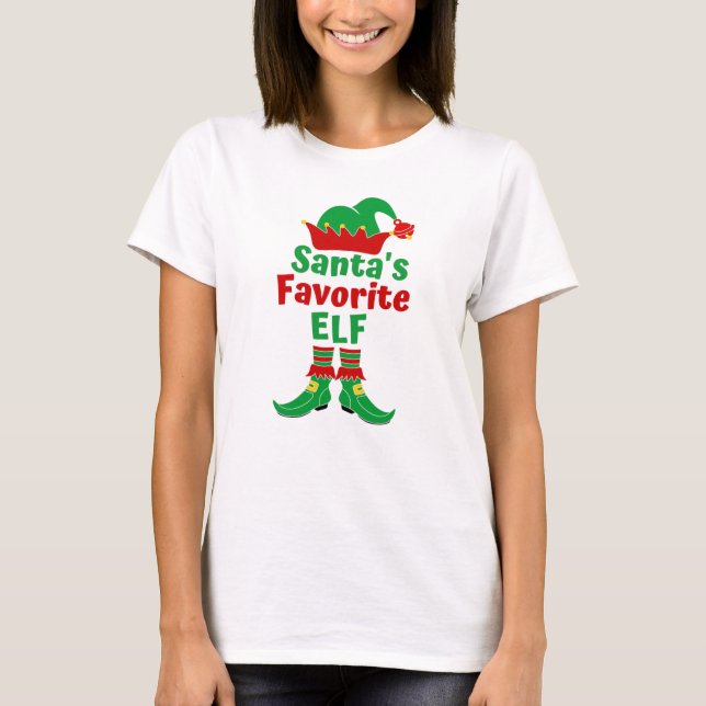 Santa’s Favorite Elf T-Shirt (Vorderseite)