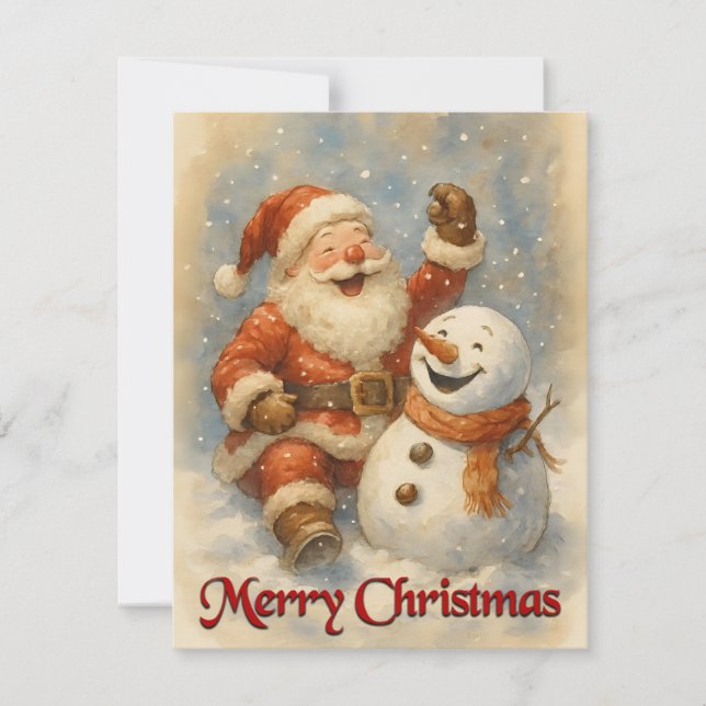 Santa’s Laughter in Winter’s Embrace (Vorderseite)