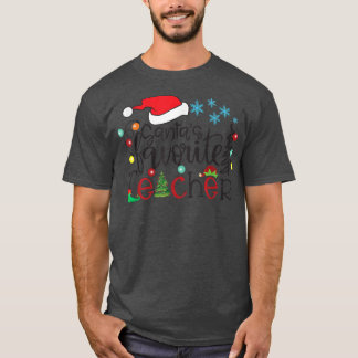 Santa s Lieblings-Lehrerin Funny Christmas Santa L T-Shirt