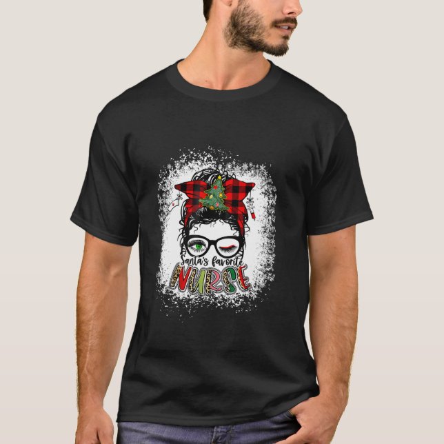 Santa s Lieblings-Weihnachtsnachtsweihnacht Mama M T-Shirt (Vorderseite)