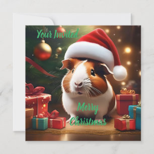 "Santa’s Little Helper: Das Weihnachtsmeerschweinc Einladung