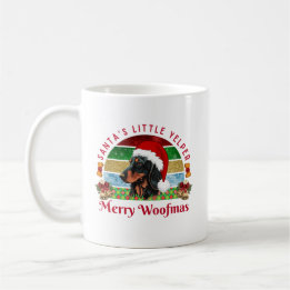 Santa’s Little Yelper, Funny Dachshund Christmas Kaffeetasse