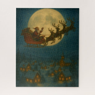 Santa’s Schlittenflug – Weihnachtsabend im Mondlic Puzzle