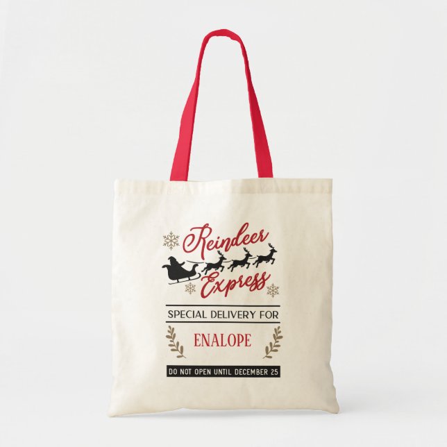 Santa-Sack-Weihnachten Tragetasche (Vorne)