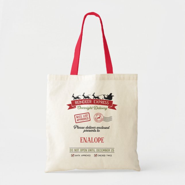 Santa-Sack-Weihnachten Tragetasche (Vorne)
