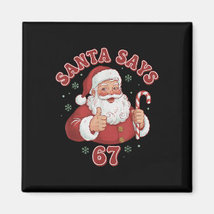 Santa sagt 67 lustige Retro-Weihnachts-Meme Magnet