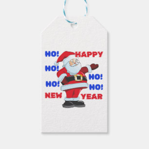 SANTA SAGT; GLÜCKLICH NEUES JAHR. HO! HO! HO! GESCHENKANHÄNGER