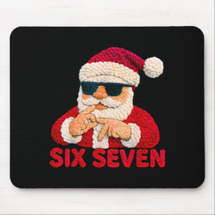 Santa sagt sechs sieben - 6 7 Meme Latch Hook Garn Mousepad