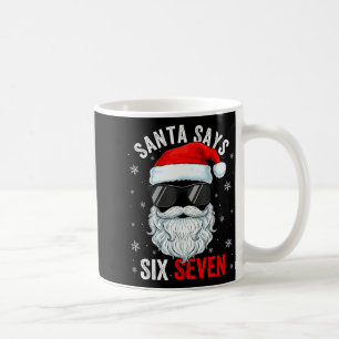 Santa sagt sechs sieben Weihnachtsjungen Männer Lu Kaffeetasse