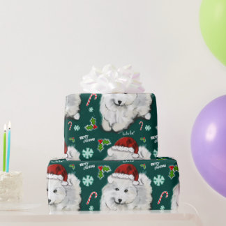 Santa Samoyed  Geschenkpapier