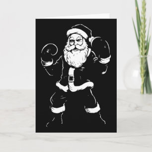 Santa Santa, Boxer Boxen Kickboxen Weihnachten Mar Karte