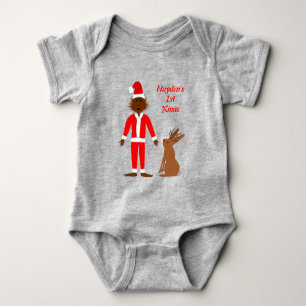 Santa Sasquatch und Jackalope Christmas Custom Baby Strampler