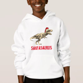 Santa saurus Christmas Dinosaurier Beängstigend T Hoodie