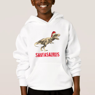 Santa Saurus Weihnachts Dinosaurier Gruseliger T R Hoodie