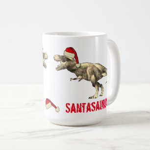 Santa Saurus Weihnachts Dinosaurier Gruseliger T R Kaffeetasse