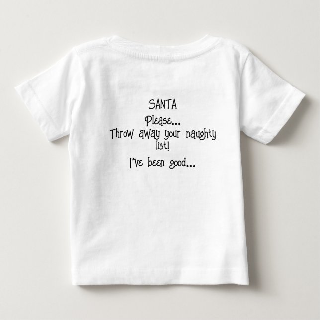Santa Saw Sie Kinder T-Shirt (Rückseite)