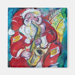 SANTA & SAX, WEIHNACHTSPARTY MAGNET