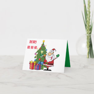 SANTA SAY HO HO HO/HAPPY URLAUB KARTE