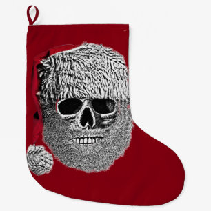 Santa-Schädel Großer Weihnachtsstrumpf