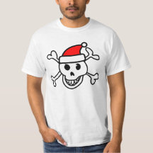 Santa-Schädel T-Shirt