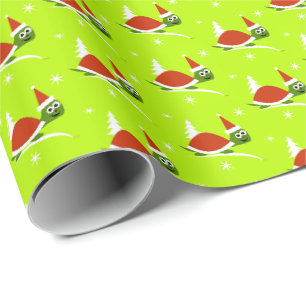 Santa-Schildkröten-Kinder-Weihnachts-Geschenkpapie Geschenkpapier