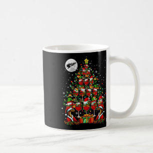 Santa Schlangen und Wein Gläser Weihnachtsbaumtrin Kaffeetasse