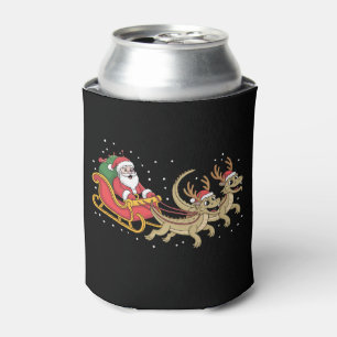 Santa-Schlitten-Drachen-Weihnachts-Rentier-Geweih Dosenkühler